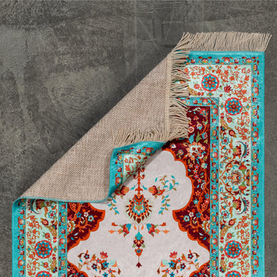 The Premium Aesthetic Prayer Rug has very beautiful detailed flowers looking pattern. The Premium Aesthetic Prayer Rug is available in 2 different colors.