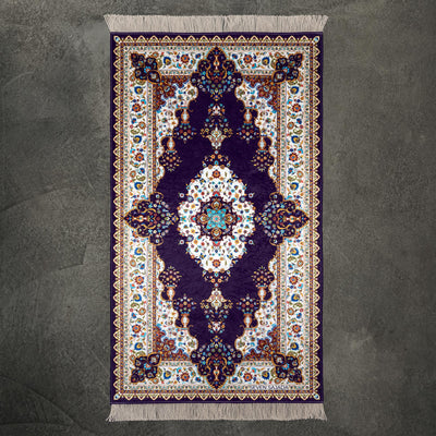 The Premium Blossom Prayer Mat in purple color. #color_purple